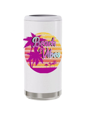 Beach Vibes Skinny Can Cooler